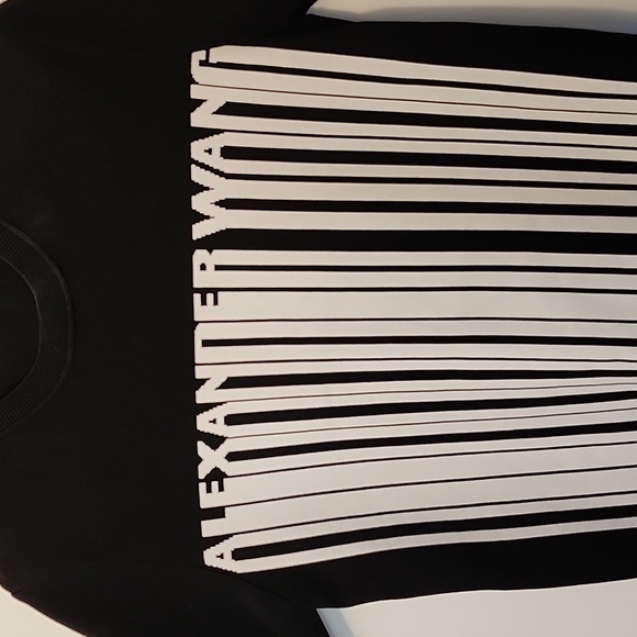 Alexander Wang black and white short sleeve dress size L - Picture 2 of 5